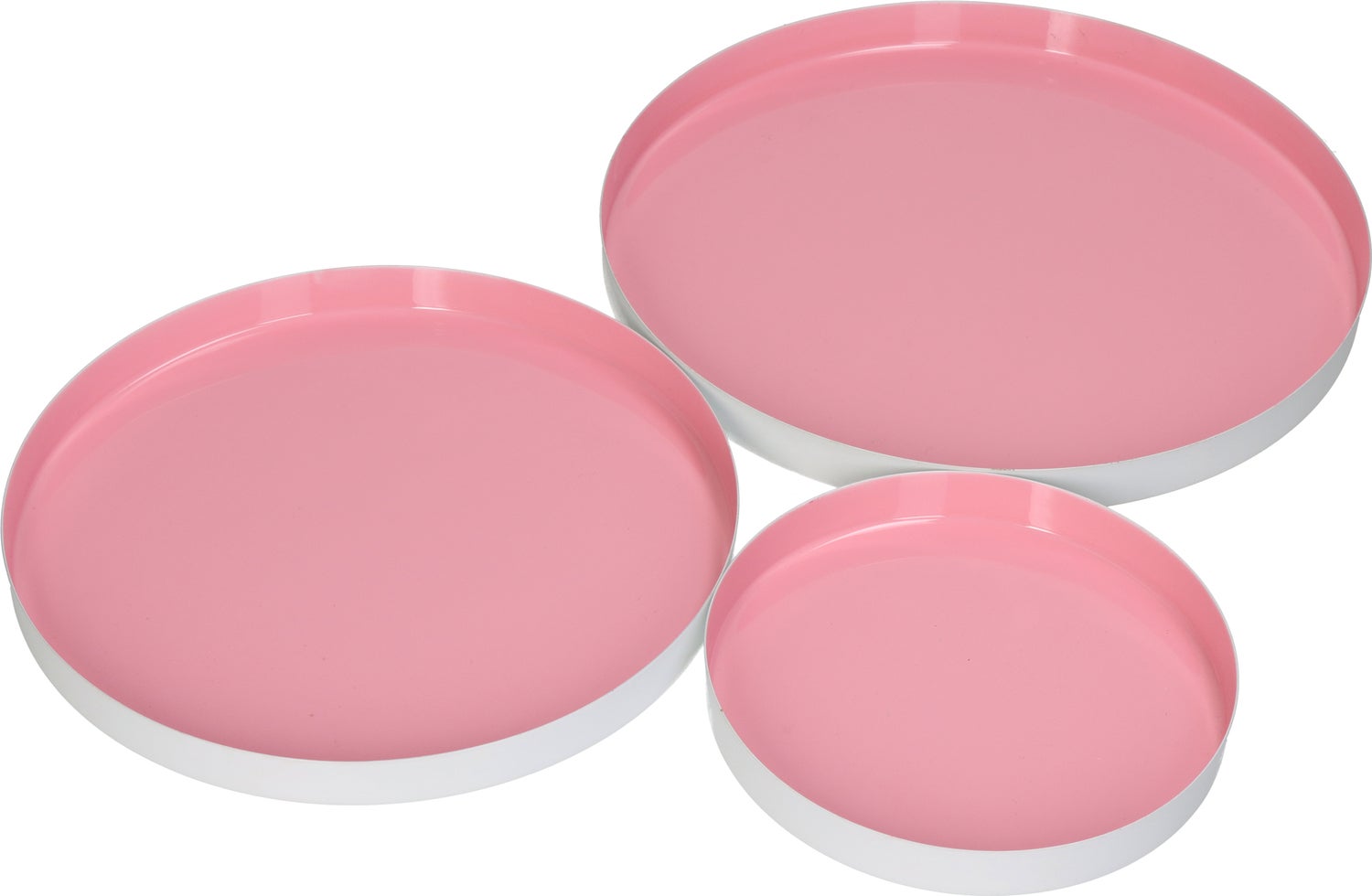 Decoratiebord Sabine roze D 15 H 2 cm