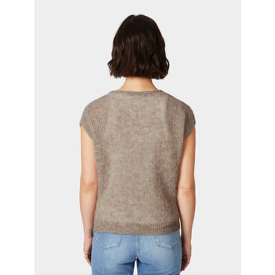 Damen-Strickpullunder, Beige
