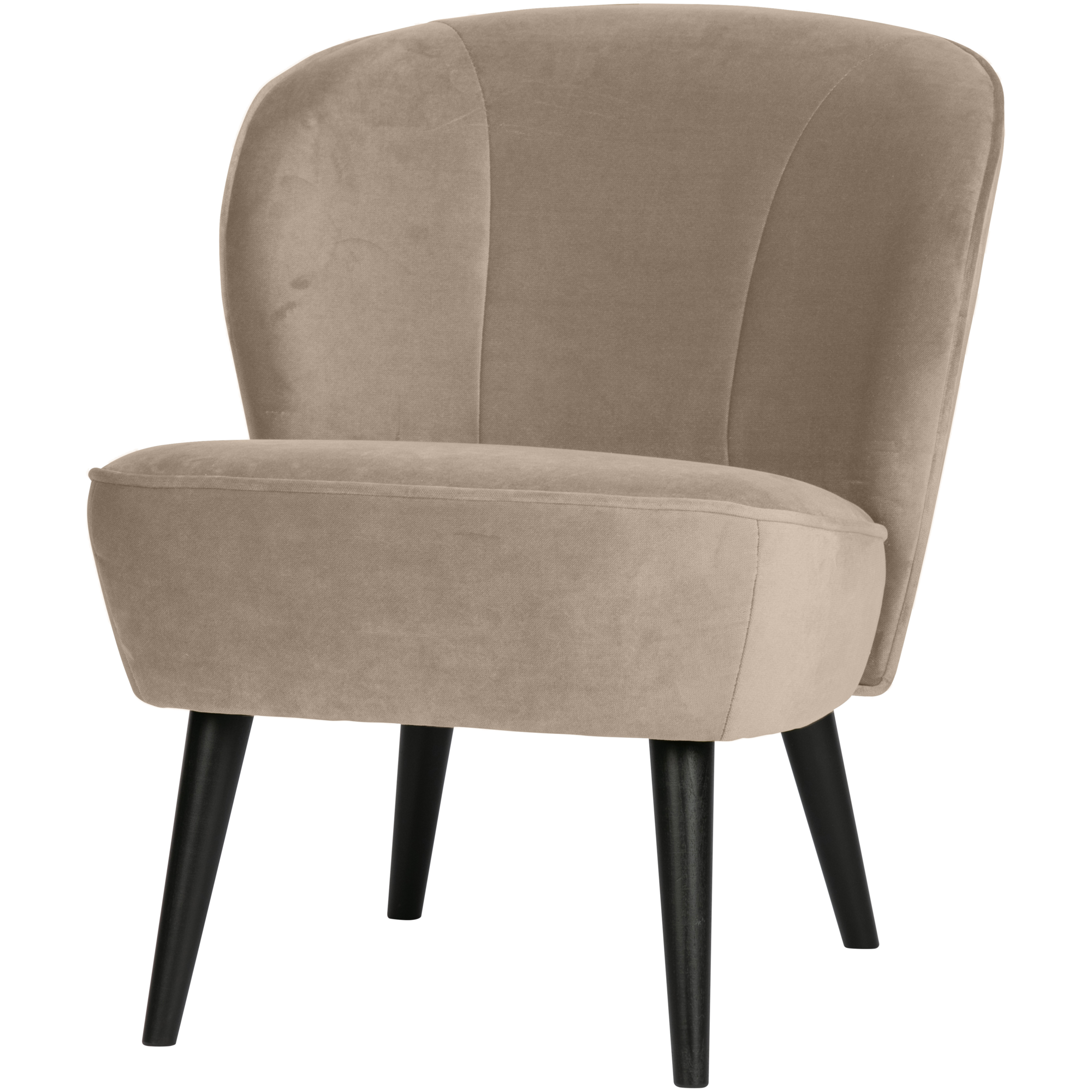Fauteuil Sara Sara Fauteuil - Fluweel - Khaki