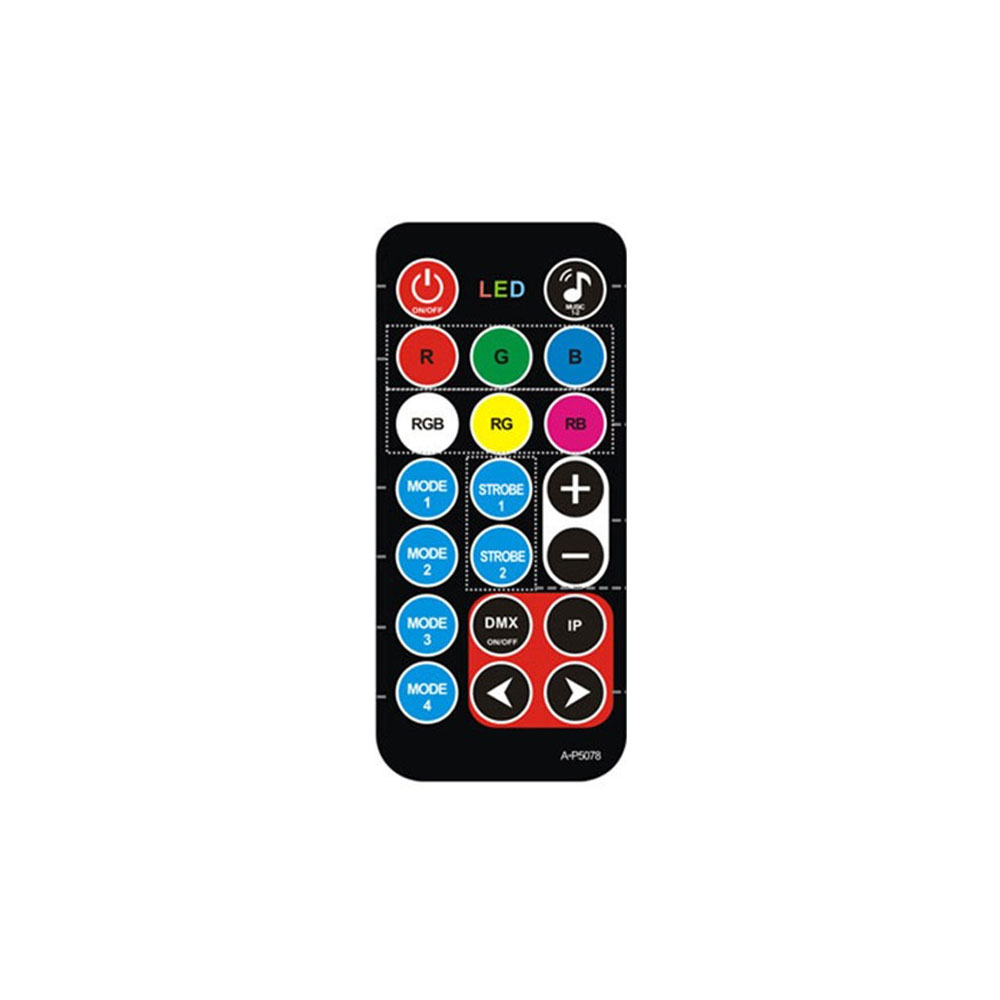 Soundgesteuerte Disco Lichter 78 LEDs Partylicht RGB Multicolor Projektionslampe mit Fernbedienung   Netzteil - Schwarz