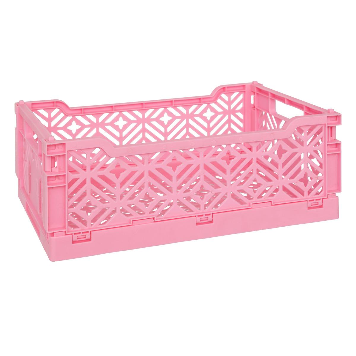 CAGETTE PLIABLE ROSE 30X20X11.5CM