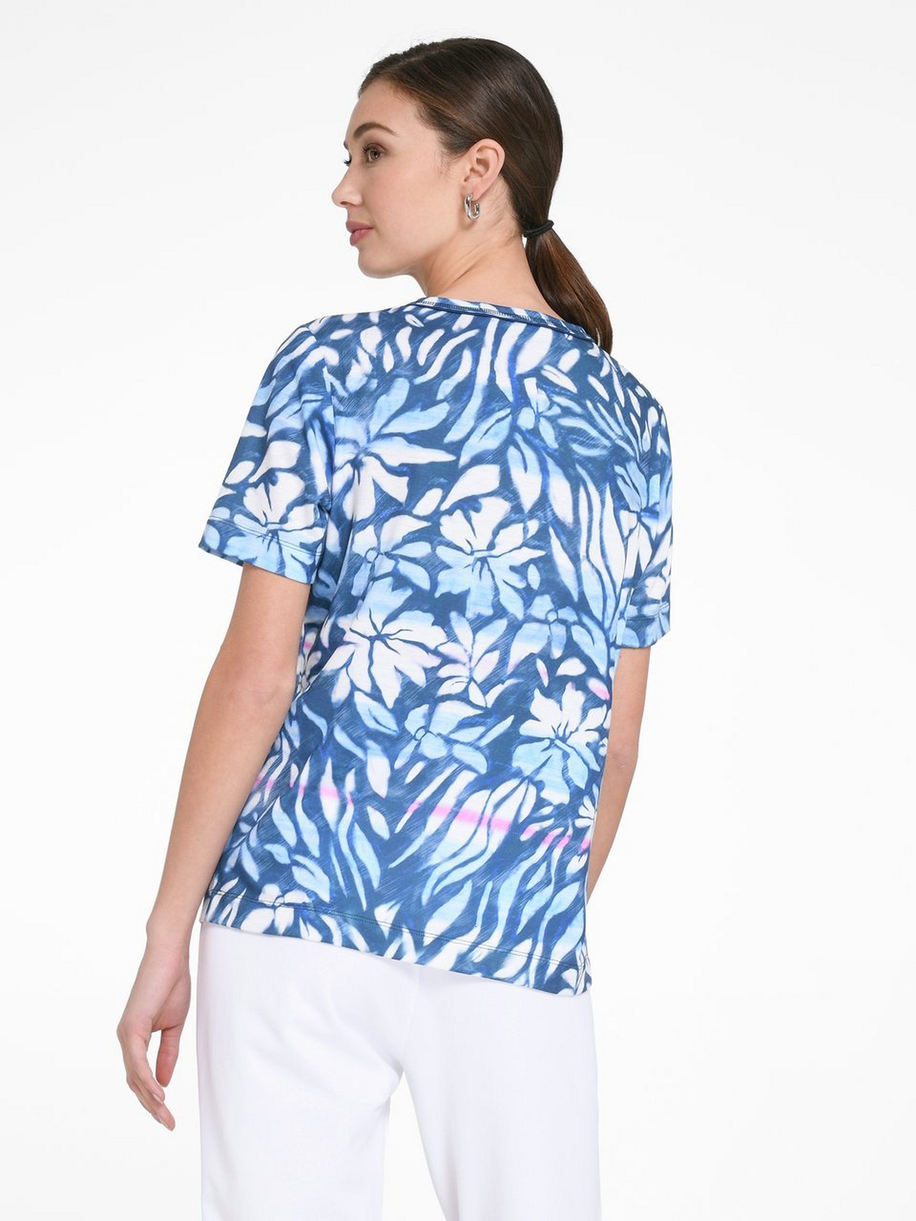 Rundhals-Shirt mit 1/2-Arm