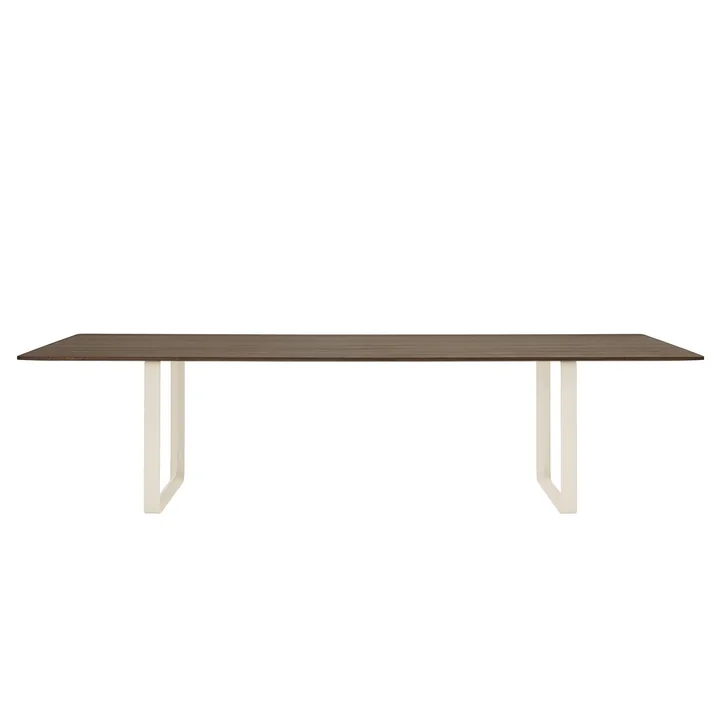 Muuto - 70/70 Esstisch, 295 x 108 cm, Eiche geräuchert / sand