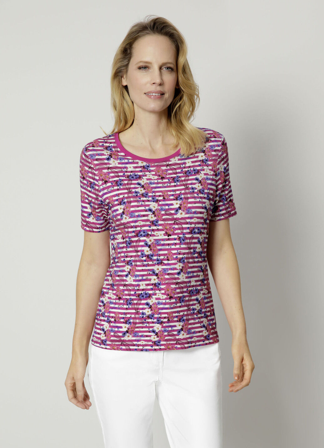 Shirt im modischen Druck-Mix