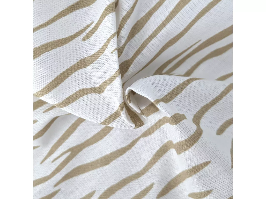 Housse de couette 140x200 cm coton REFLET Sable