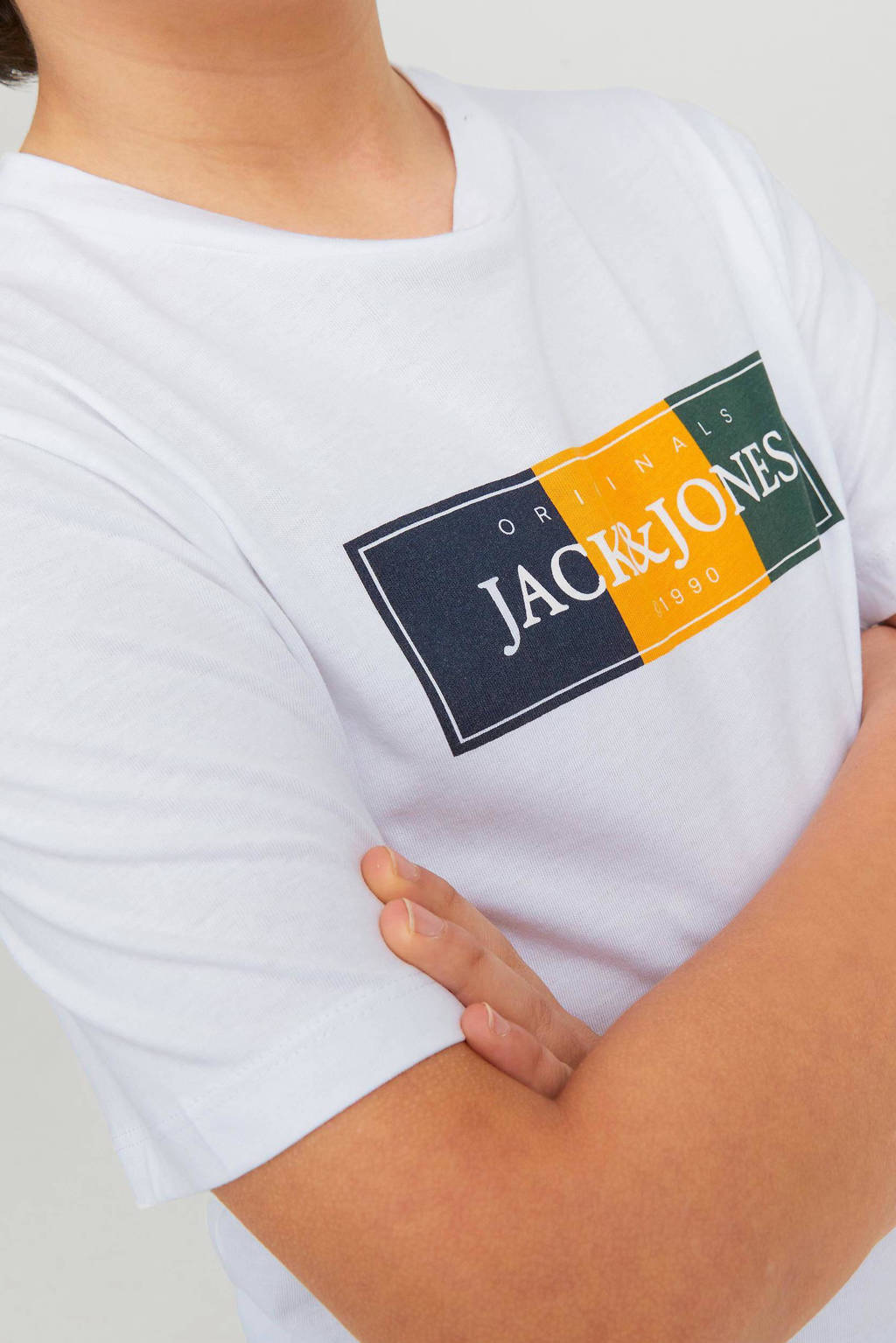 JACK & JONES T-shirt JORCODYY met printopdruk wit
