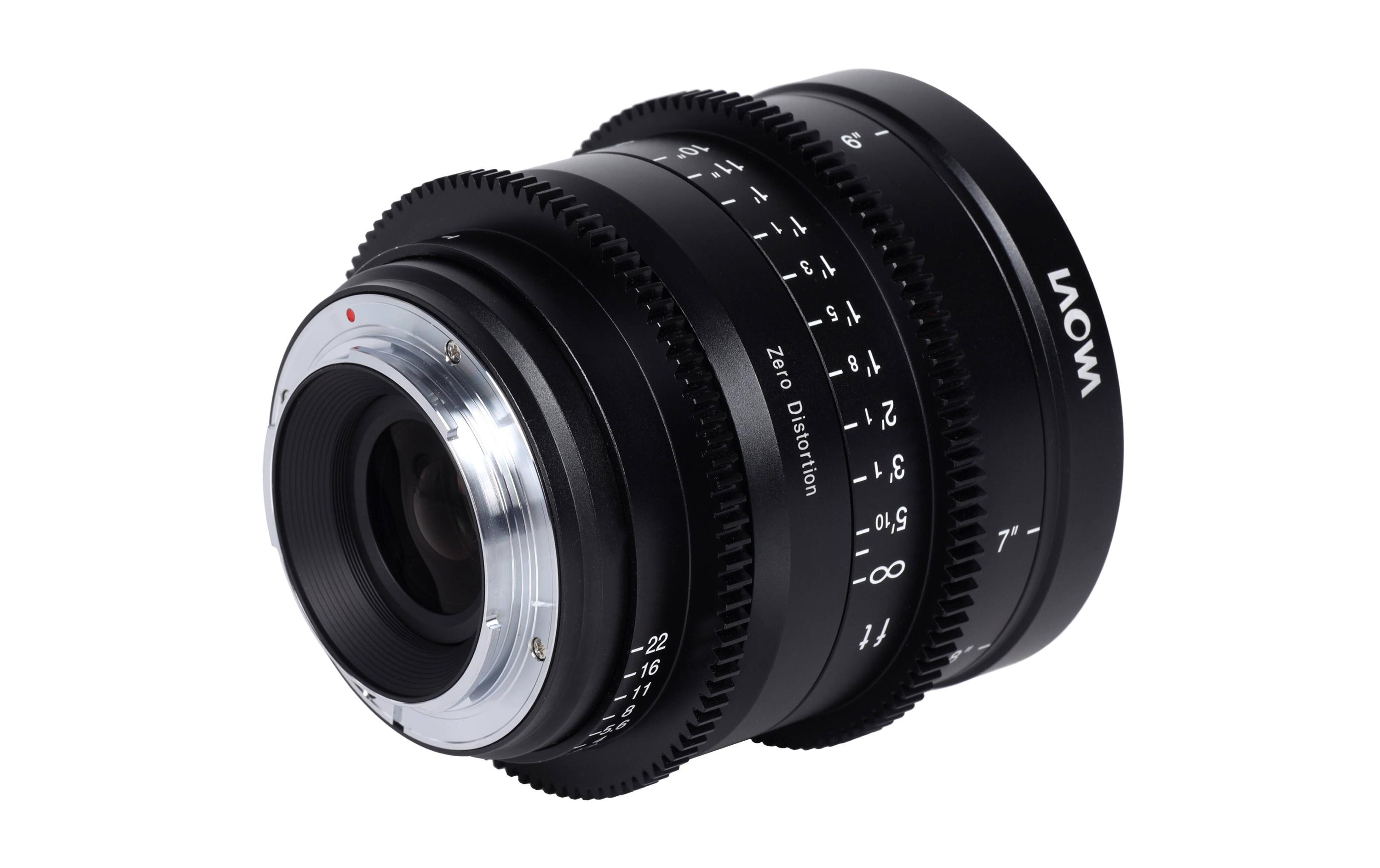 Festbrennweite 15 mm T/2.1 Zero-D Cine (Feet) – Sony E-Mount<br>Ultra-Weitwinkelobjektiv mit robustem Gehäuse