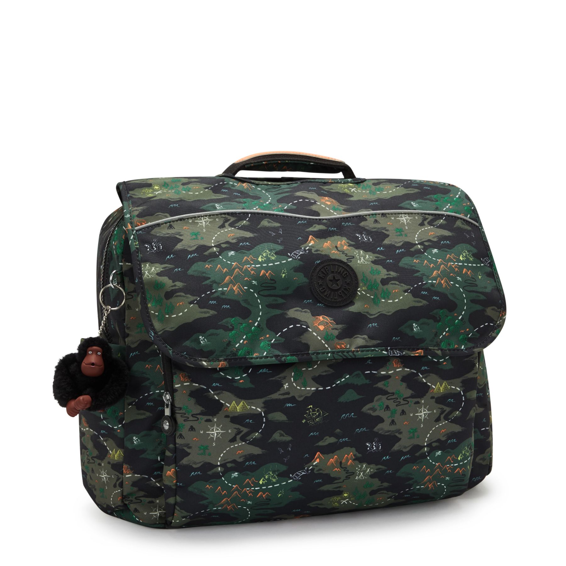CODIE L Grand cartable avec bretelles rembourrées ajustables - Camo Treasure