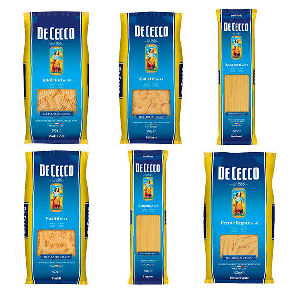Lot découverte des pâtes italiennes De Cecco