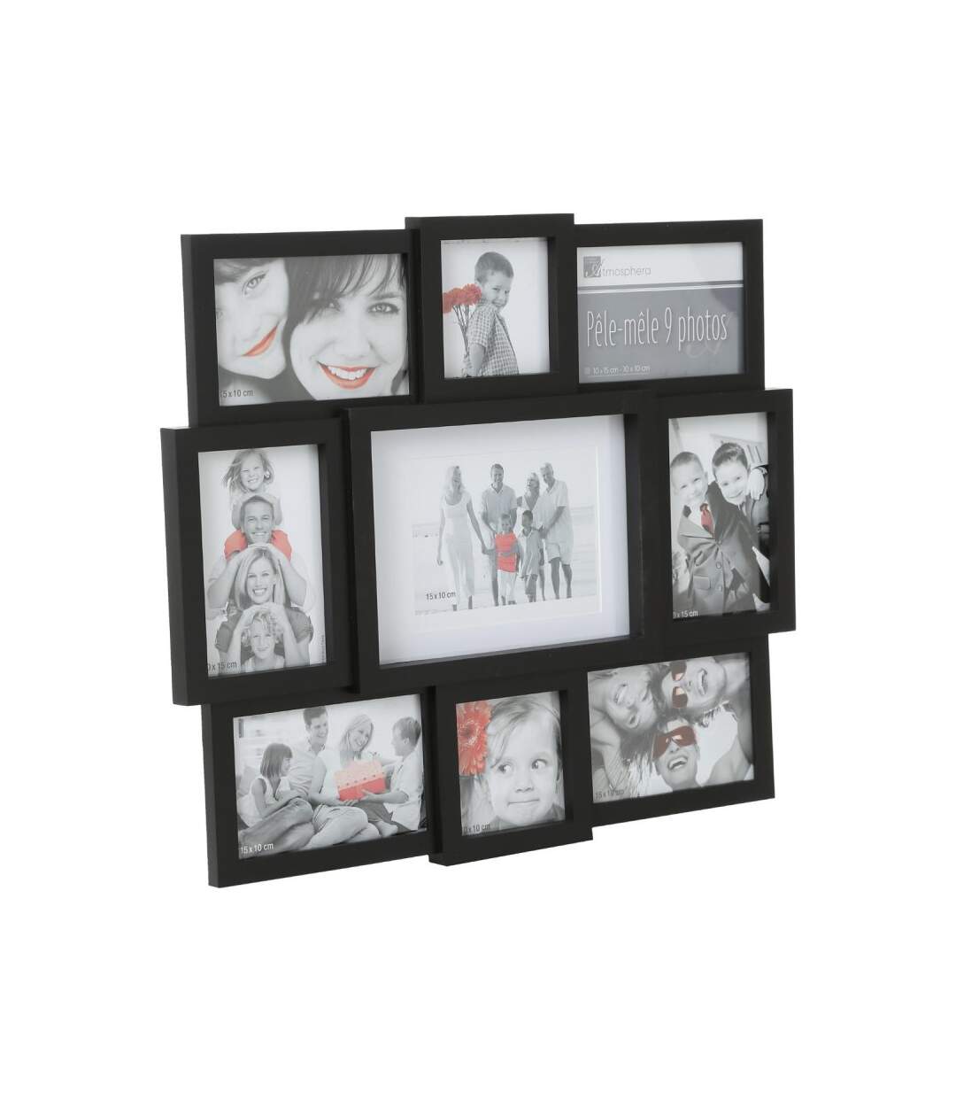 Pêle-Mêle 9 Photos Home 48cm Noir
