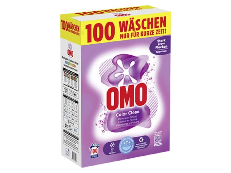 Omo Pulverwaschmittel Pulver Color Clean 6.5 kg Waschmittel für bunte Wäsche geeignet