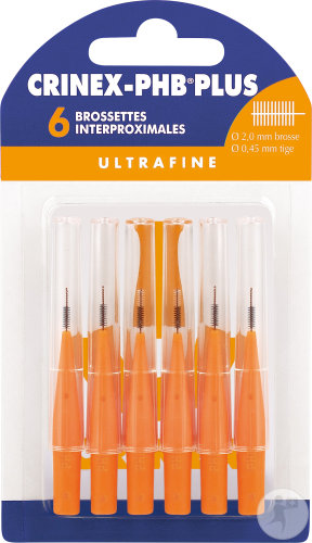 Crinex-PHB Plus Ultrafine Brossettes Interproximales 2mm Pièces 6