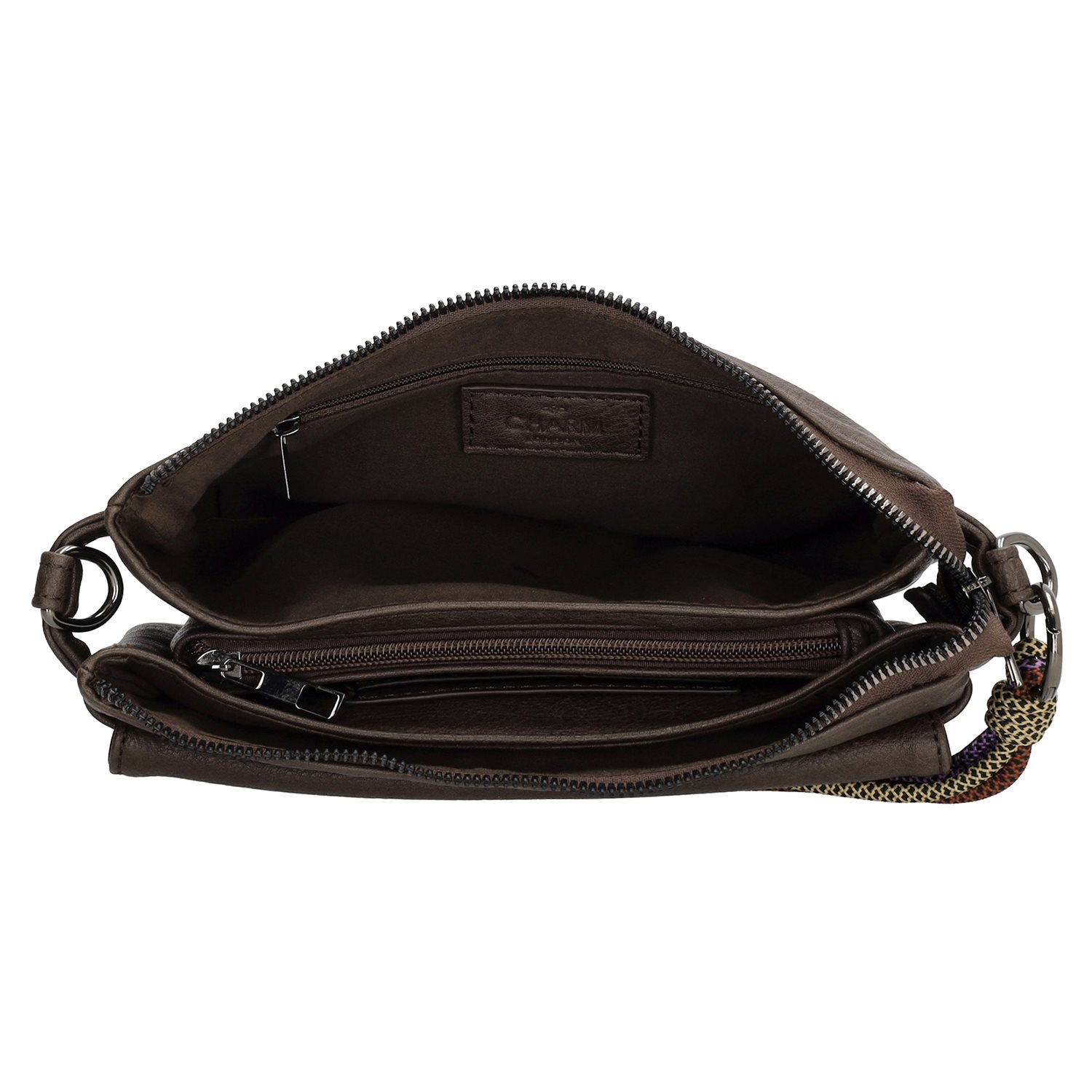 Charm London Tottenham Schoudertas darkbrown