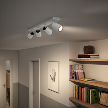 Philips Paisley opbouwspots wit 4x GU10 230V
