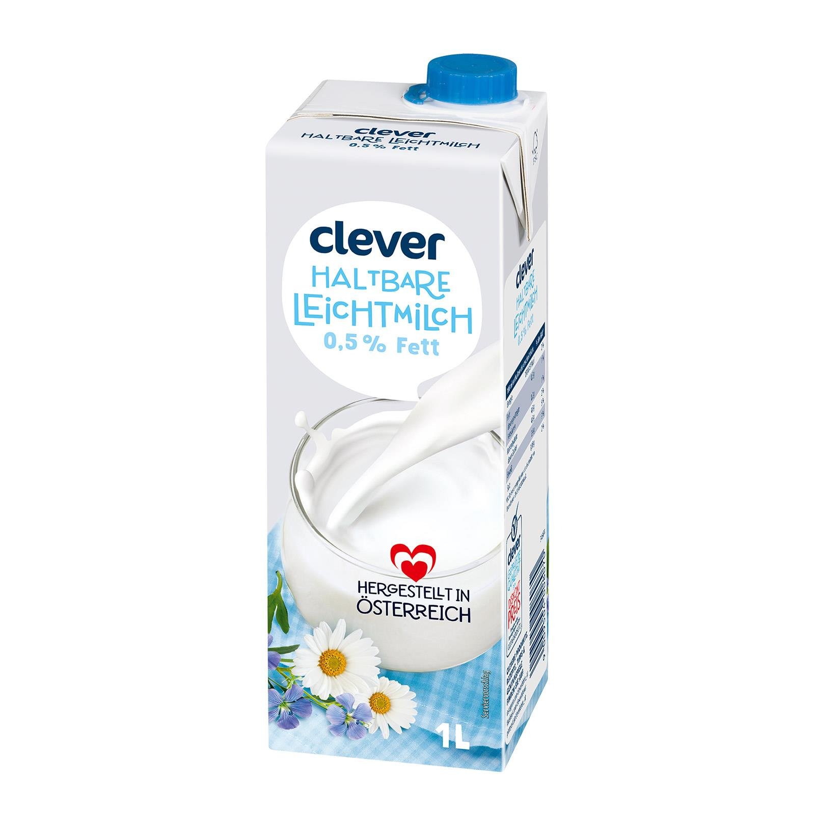 Clever Haltbarmilch 0.5%