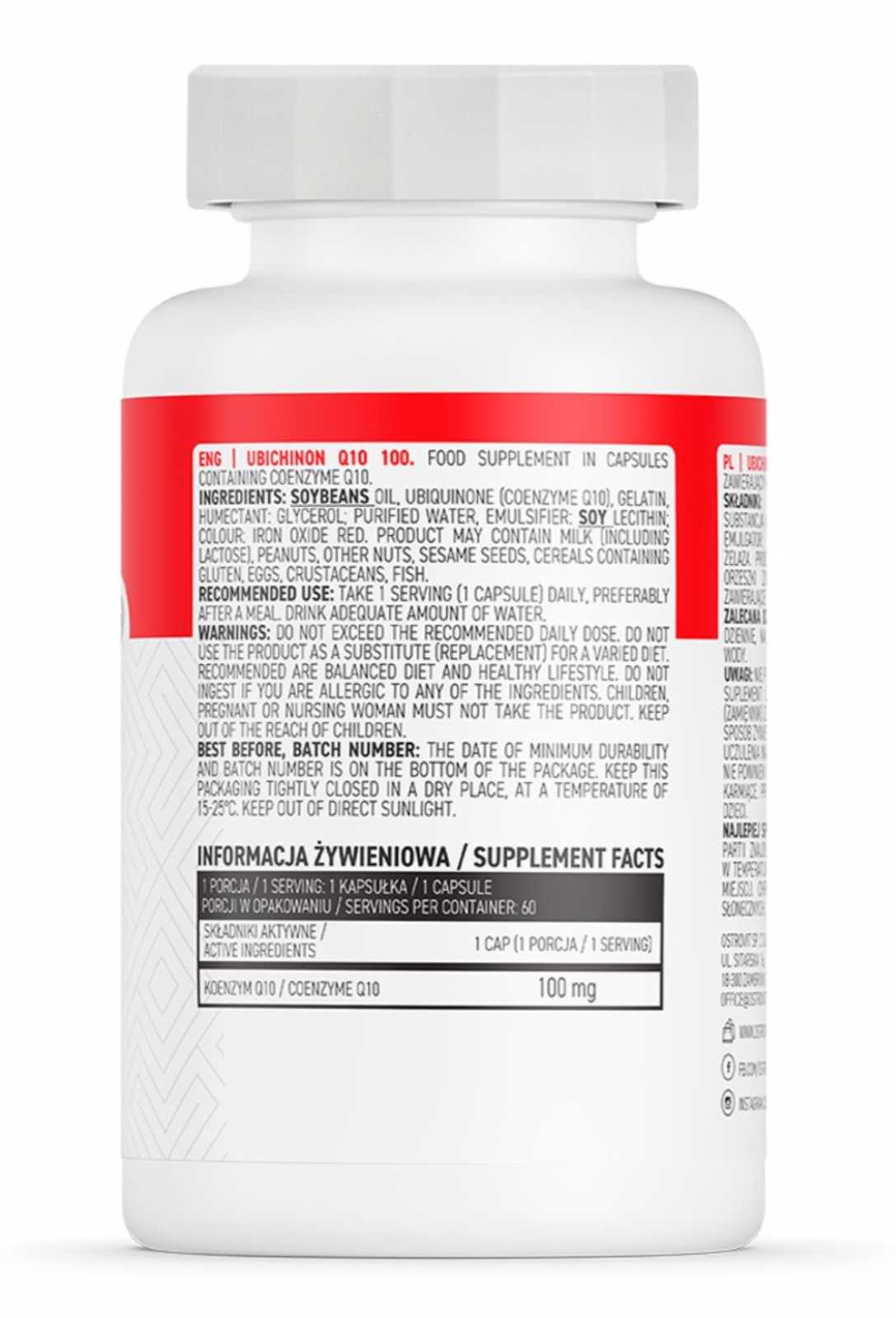 OstroVit Ubichinon Q10 100 60 cápsulas