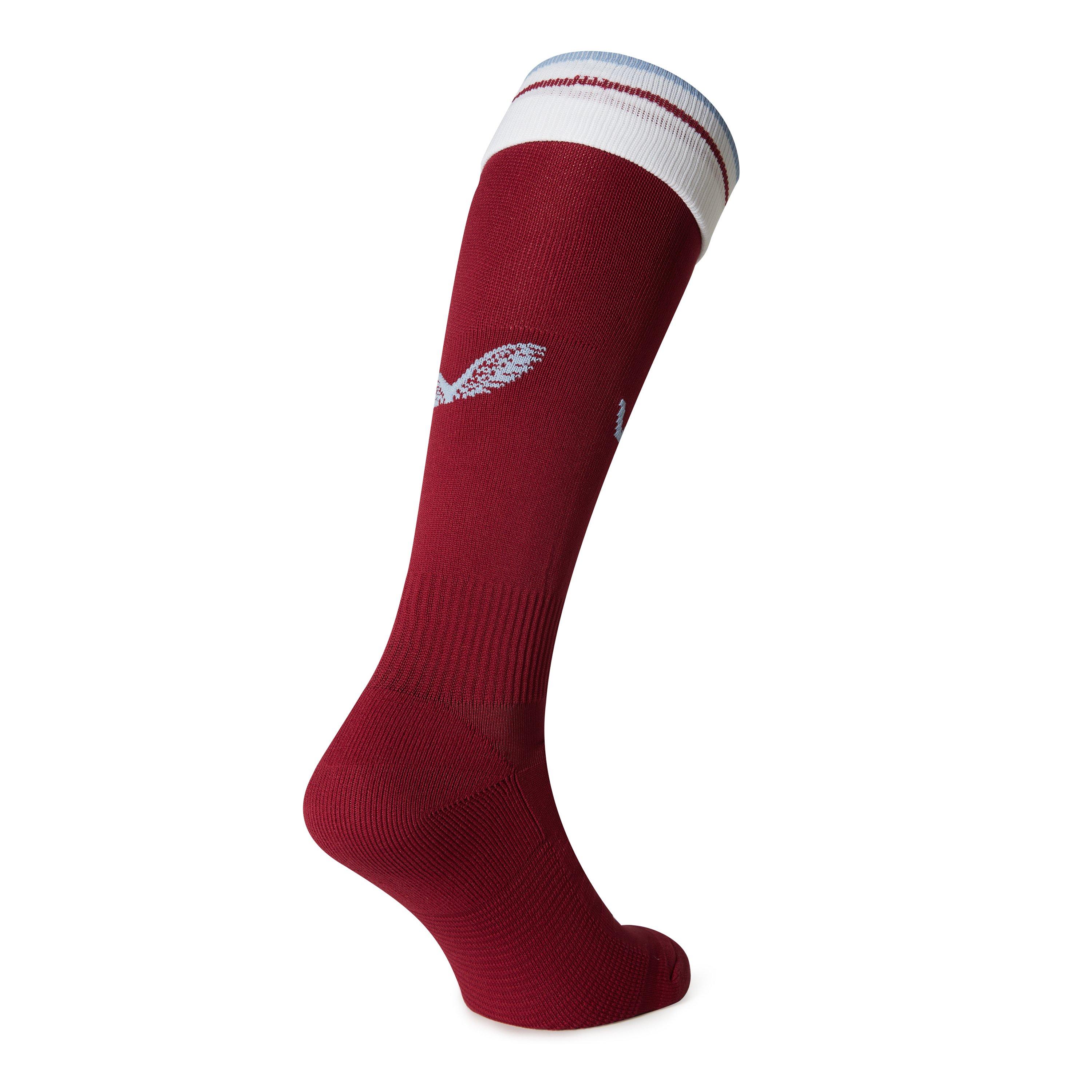 Castore Aston Villa Pro Home Sock 2023 2024 Junior