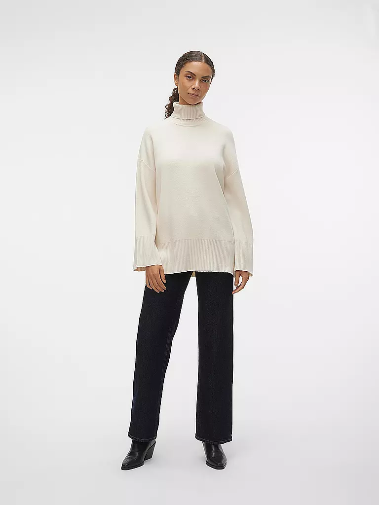 VERO MODA Strickpullover VMGOLDNEEDL creme