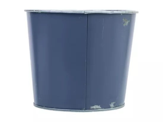 Panier en métal bleu 22,5x13,7x11,3 B20x11