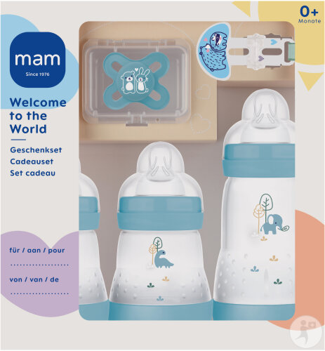 Mam Coffret Welcome To The World Pure Bleu 5 Produits