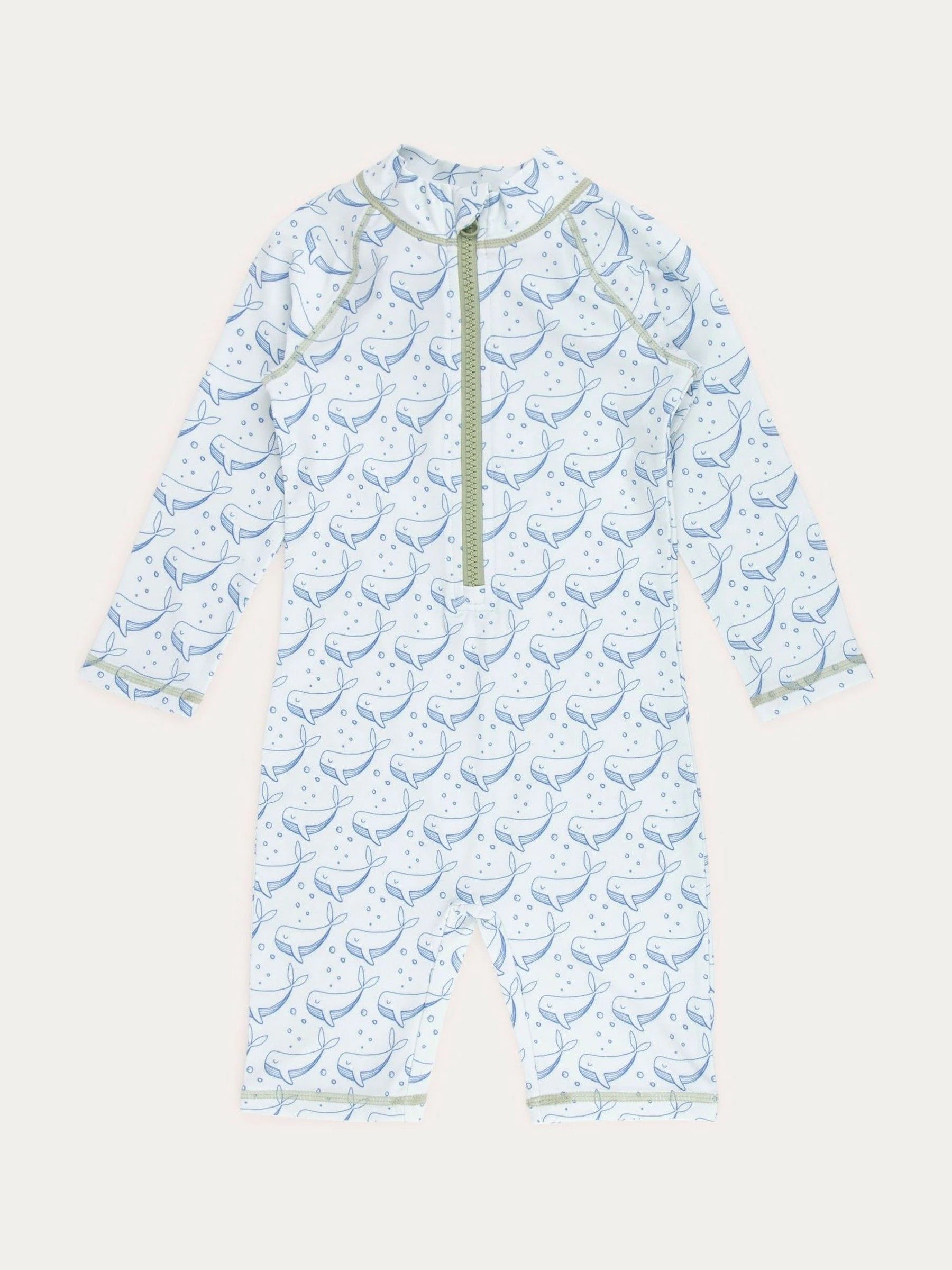 KIDLY BY MORI Blue 3/4 Sleeve Sunsafe Suit