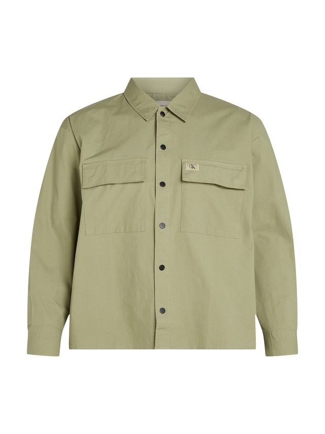Calvin Klein Jeans Plus Langarmhemd »PLUS CARGO OVERSHIRT«, in grossen Grössen