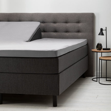 Hoeslaken Comfort Jersey - Splittopper - Lichtgrijs