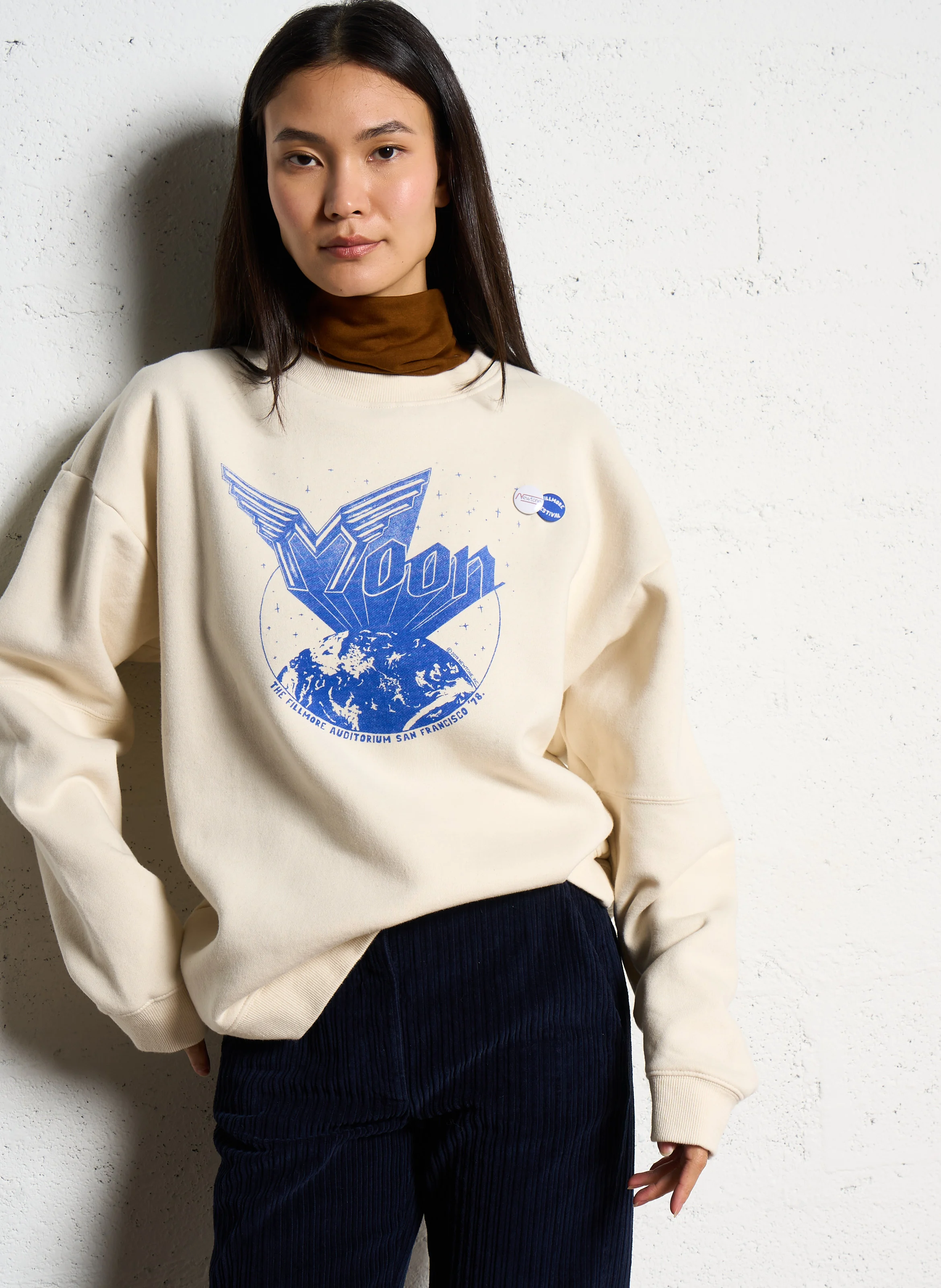 ROLLER MOONFALL - Sweat à imprimé| Beige