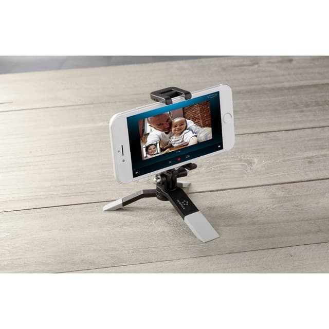Renkforce Ministativ Sort, Hvid inkl. smartphoneholder