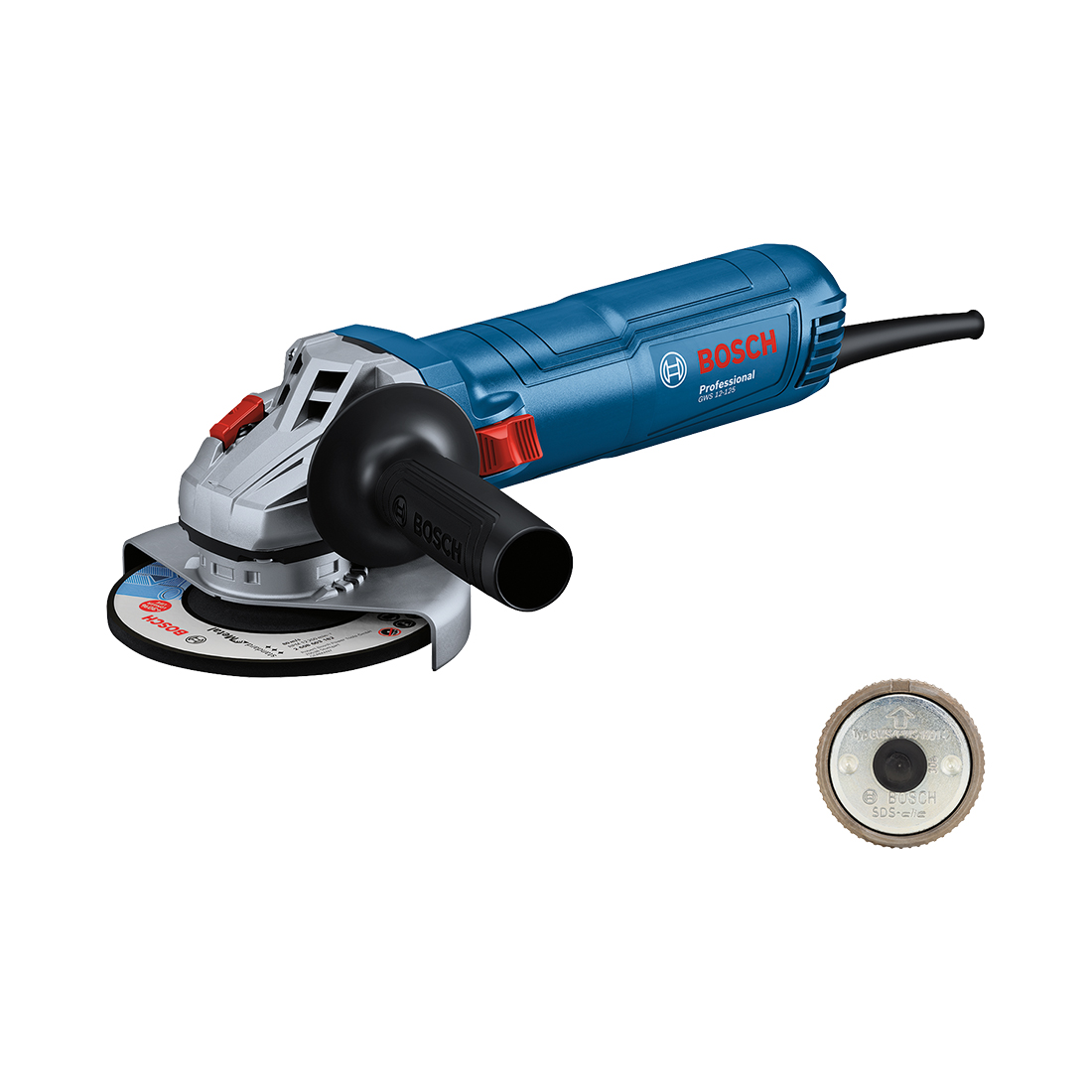 Bosch Winkelschleifer GWS 12-125 SDS-clic im Karton (CH) (0.601.3A6.130)