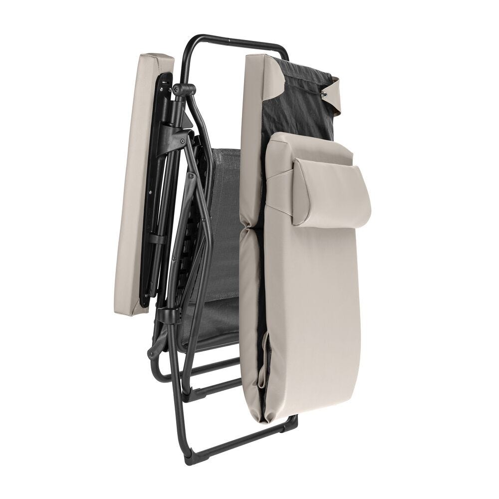 Gepolsterte Zero-Gravity-Relaxliege Oxygène Ginkgo Beige Grege