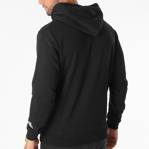 Sweat Capuche Logo Noir Blanc