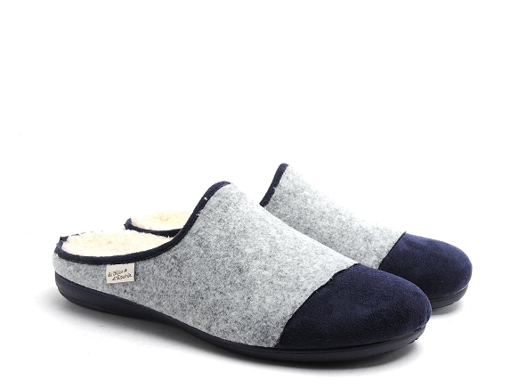 La maison de l espadrille chaussons homme 6786 4 bleu