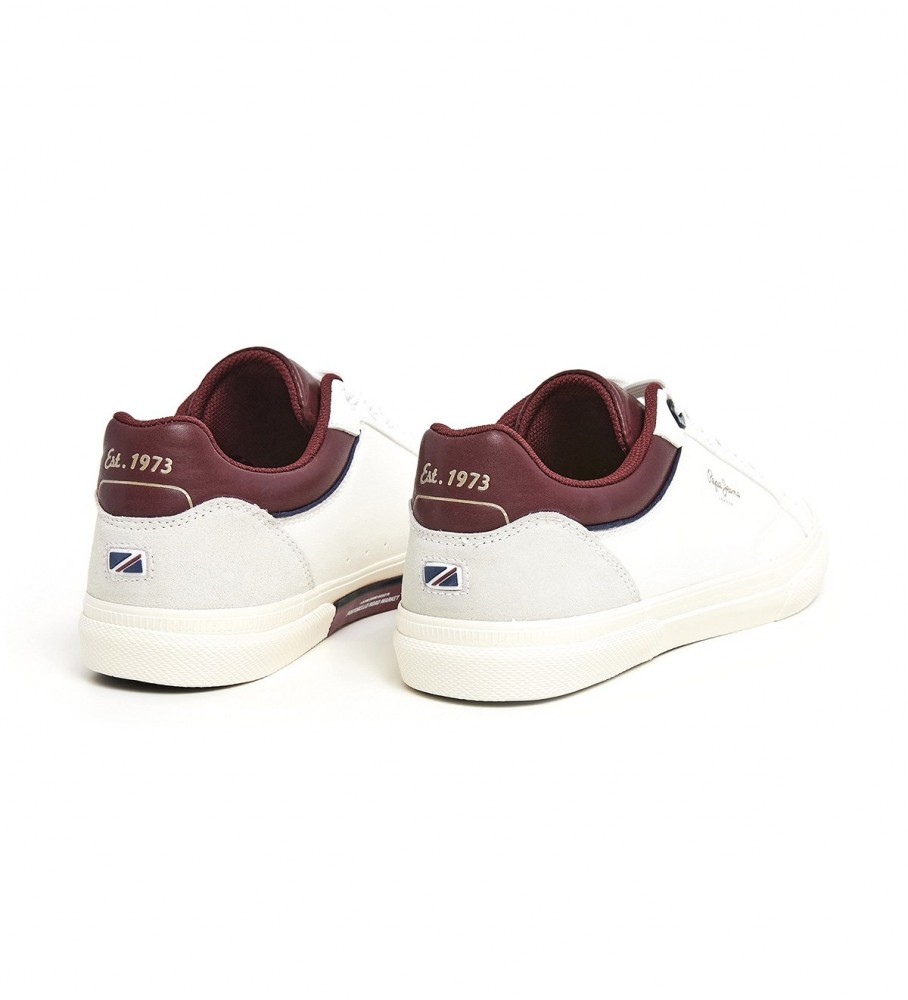 Tênis Pepe Jeans Kenton Journey M de couro branco