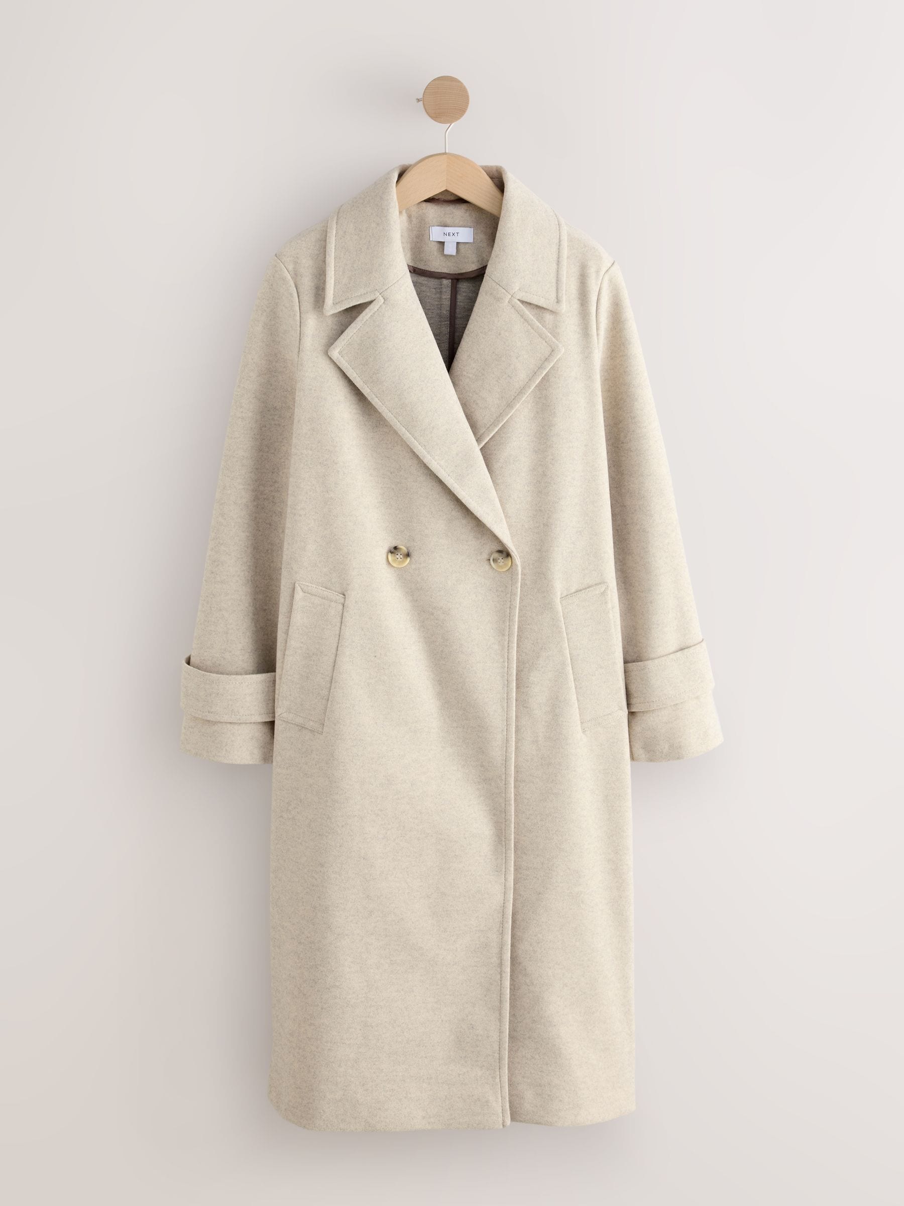 Crème - Lange maxi-jas