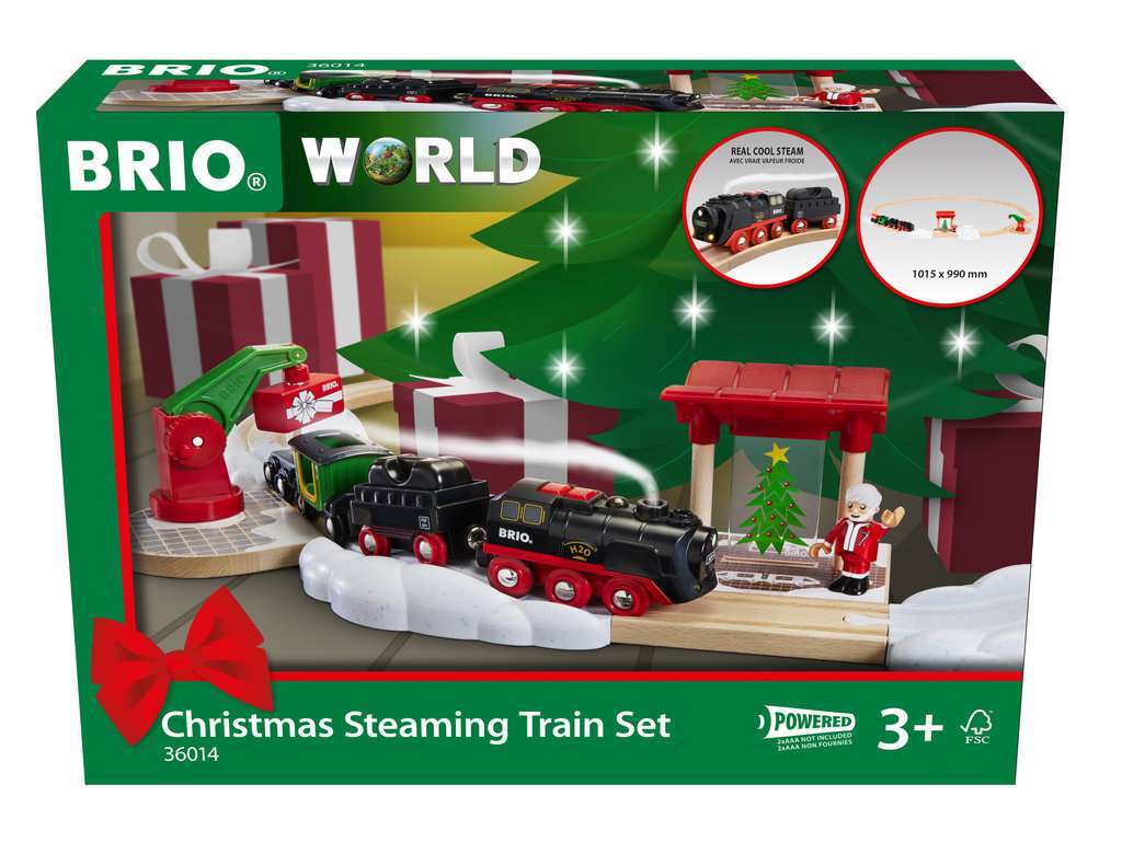 BRIO Spiel Batterie-Dampflok Weihnachts-Set