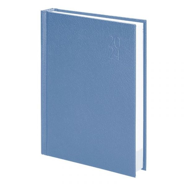 LiderPapel Agenda Diária 2024 Capa Dura Azul Clara A5