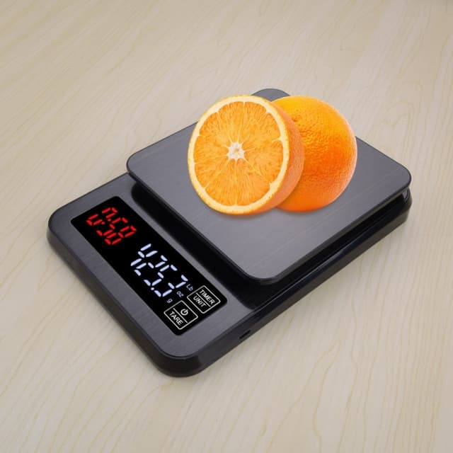 Digital minivægt 10 kg / 1 g elektrisk lomme i gram med baggrundsbelyst LCD-skærm
