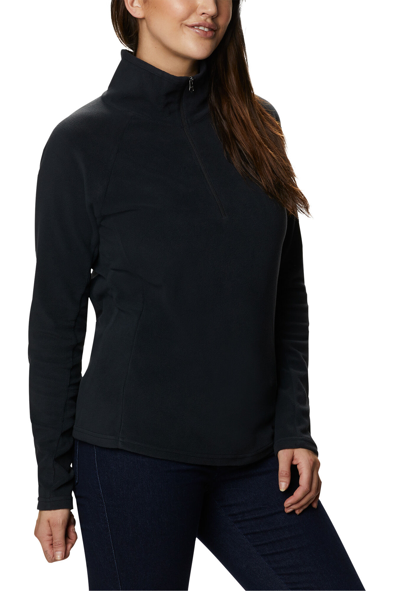 Casaco polar Columbia Glacial™ IV com meio zíper - Preto