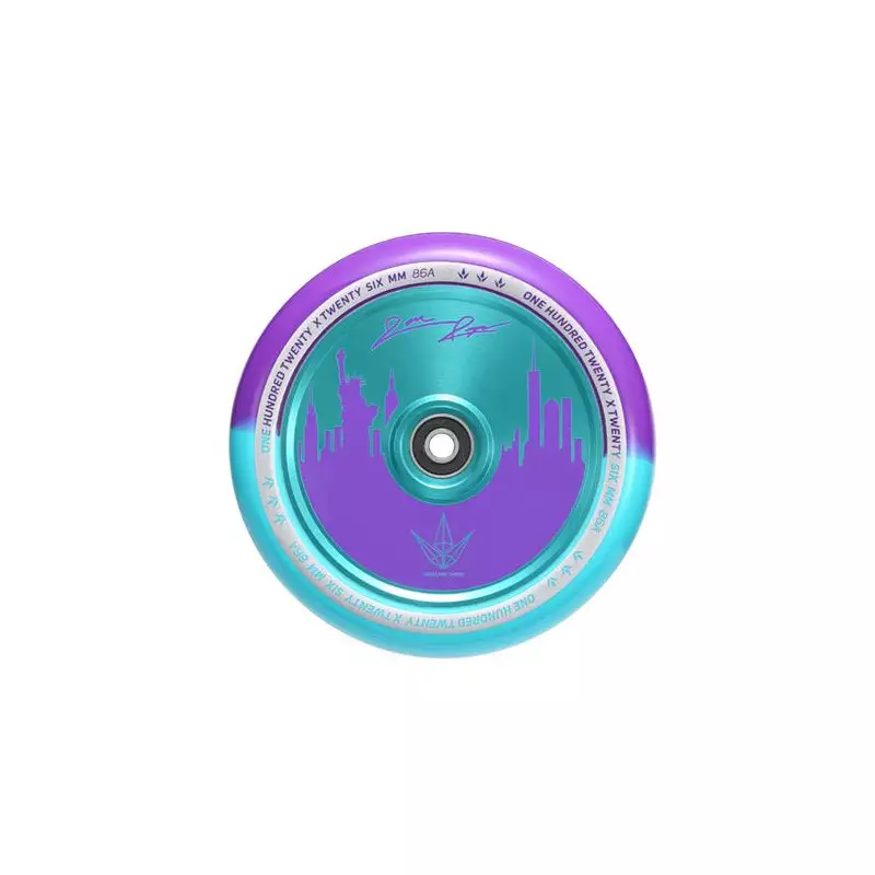 Roue Trottinette BLUNT 120mm Jon Reyes Violet/Turquoise