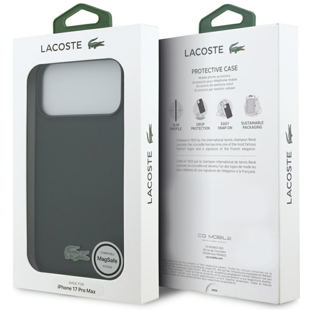 iPhone 17 Pro Max MagSafe Hardcase Hülle Petit Pique Lacquer (LCHMP17XPLAE) - Dunkelgrün