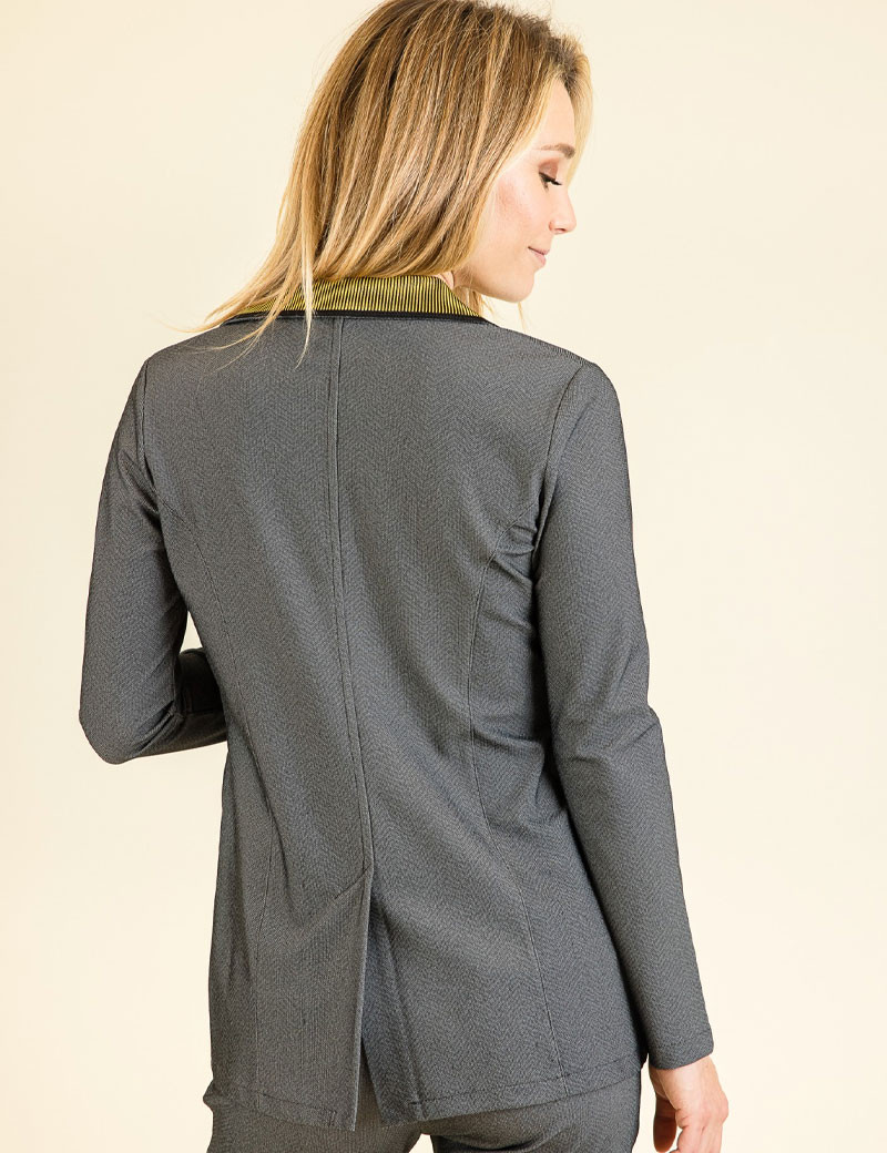 HBT ECLECTIC DENIM | CHEVRONS MARIA VESTE FEMME ANTHRACITE