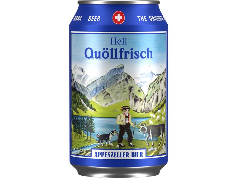 Appenzeller Bier Bier Quöllfrisch hell 8 x 0.33 l Lagerbier aus dem Appenzell