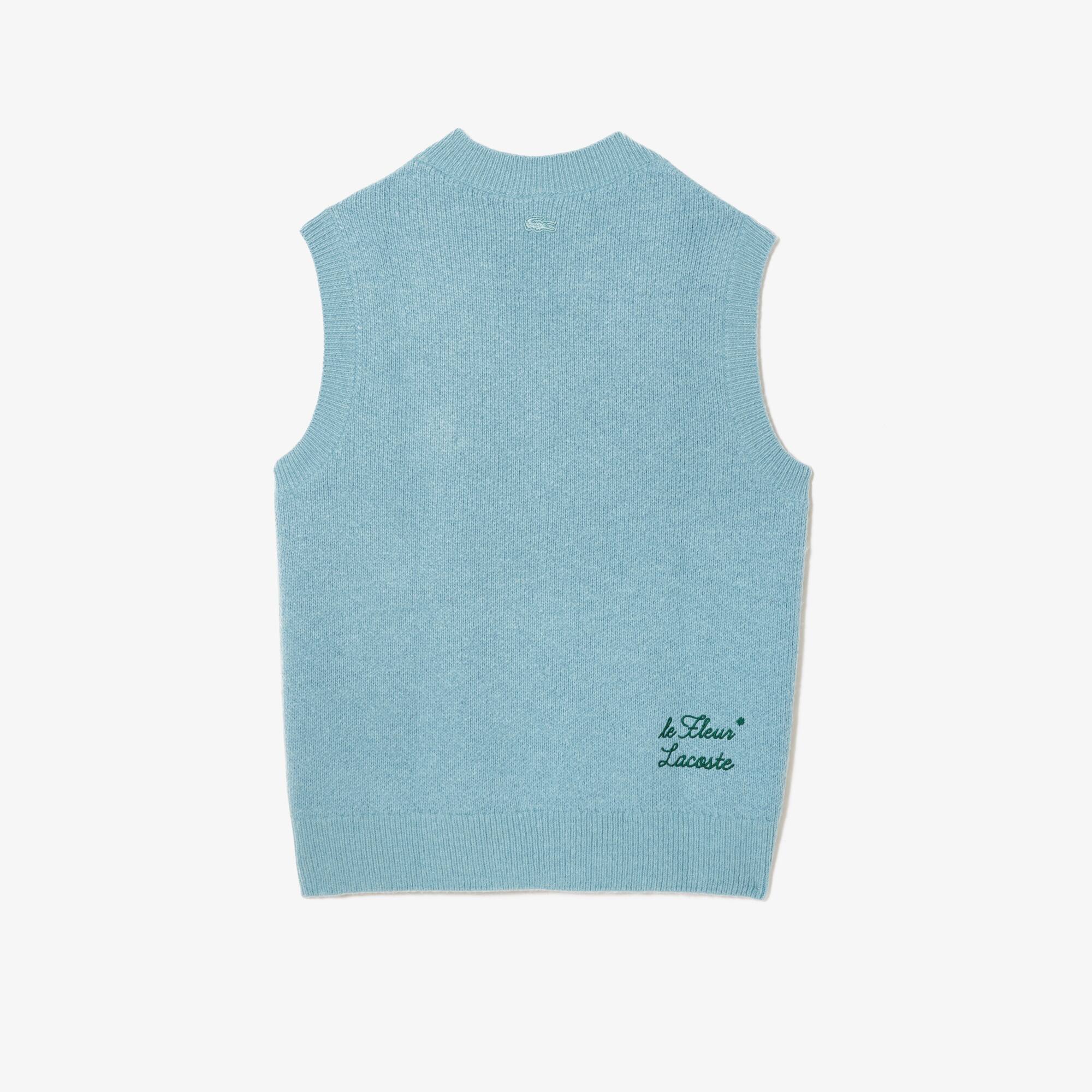 Pull sans manche Lacoste x le FLEUR à col V Pullovers - Bleu - Lacoste - Unisex