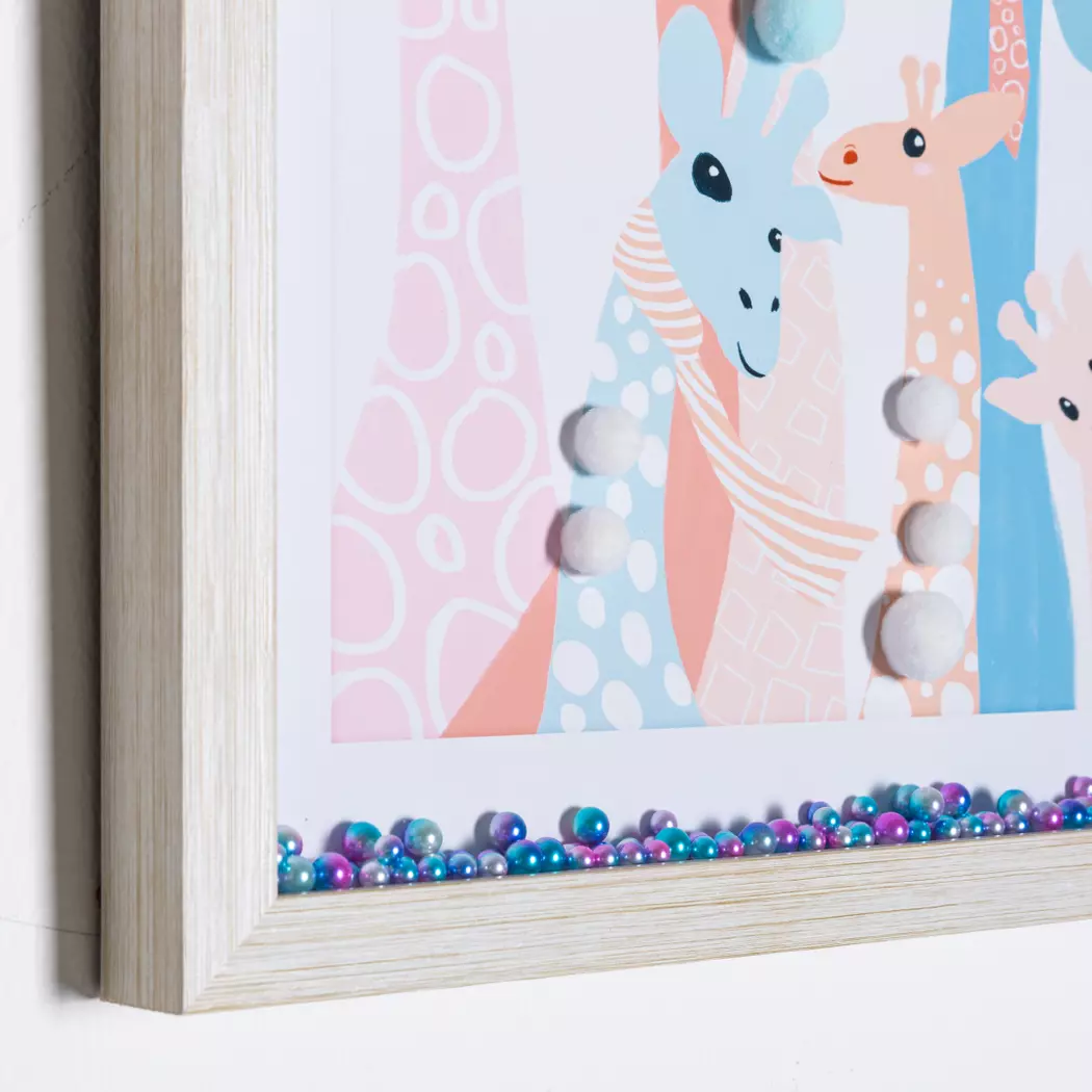 Wandbild 33 x 43 cm Baby Giraffe