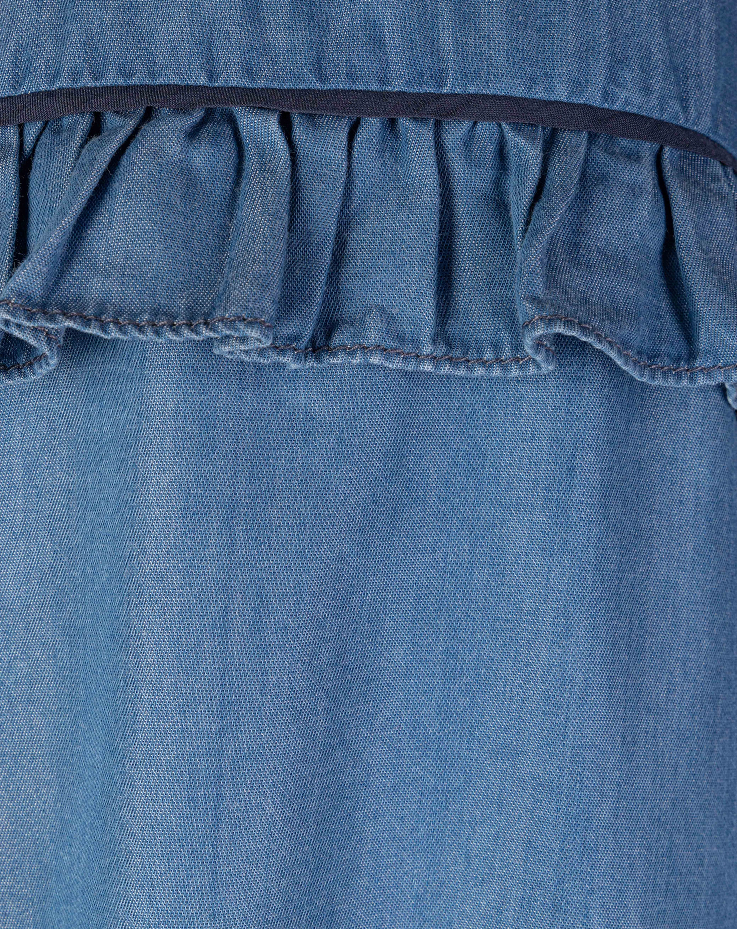 Kleid RUFFLE in jeans blue