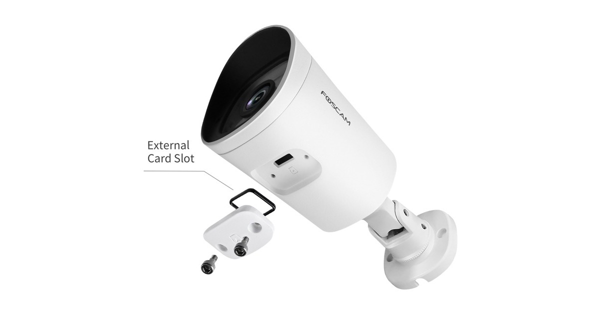 FoscamG4C, 2K Starlight WiFi buiten beveiligingscamera  (Wit)