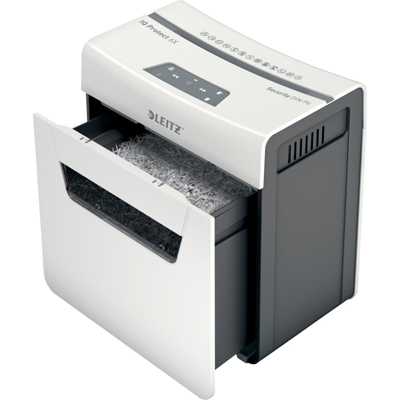 Destructeur Leitz IQ Protect 6X - coupe croisée