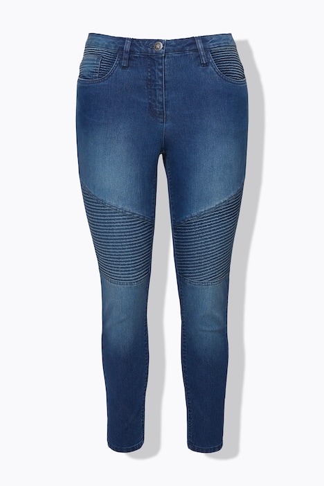 Jeans, Slim Fit, Patch-Look, 5-Pocket