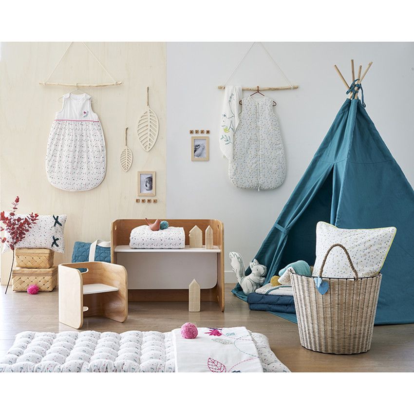 Lot de 6 lingettes lavables en coton avec pochette de rangement - Vert